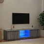 Mueble para TV con luces LED gris Sonoma 140x40x36 cm en Muebles TV | Comprar online en Foru.es