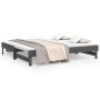 Sofá cama extraíble madera maciza de pino gris 2x(90x190) cm de vidaXL, Camas y somieres - Ref: Foro24-823391, Precio: 155,24...