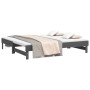 Sofá cama extraíble madera maciza de pino gris 2x(90x190) cm de vidaXL, Camas y somieres - Ref: Foro24-823391, Precio: 155,24...