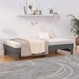 Sofá cama extraíble madera maciza de pino gris 2x(90x190) cm de vidaXL, Camas y somieres - Ref: Foro24-823391, Precio: 155,24...