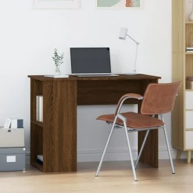 Oak brown plywood desk 100x55x75 cm by vidaXL, Desks - Ref: Foro24-823031, Price: 72,53 €, Discount: %