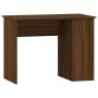 Escritorio de madera contrachapada marrón roble 100x55x75 cm de vidaXL, Escritorios - Ref: Foro24-823031, Precio: 73,60 €, De...