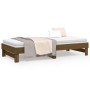 Sofá cama extraíble madera maciza de pino marrón 2x(100x200) cm de vidaXL, Camas y somieres - Ref: Foro24-823377, Precio: 199...