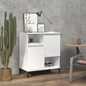 Glossy white plywood sideboard 60x35x70 cm by vidaXL, Sideboards - Ref: Foro24-821150, Price: 61,76 €, Discount: %