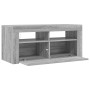 Mueble de TV con luces LED gris Sonoma 90x35x40 cm en Muebles TV | Comprar online en Foru.es