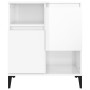 Aparador de madera contrachapada blanco brillante 60x35x70 cm de vidaXL, Aparadores - Ref: Foro24-821150, Precio: 62,51 €, De...