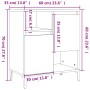 Aparador de madera contrachapada blanco brillante 60x35x70 cm de vidaXL, Aparadores - Ref: Foro24-821150, Precio: 62,51 €, De...
