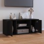 Mueble para TV madera contrachapada negra 100x35x40 cm en Muebles TV | Comprar online en Foru.es