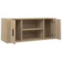 Mueble para TV madera contrachapada color roble 100x35x40 cm en Muebles TV | Comprar online en Foru.es