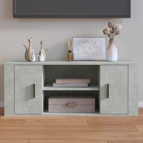 Mueble para TV contrachapada gris hormigón 100x35x40 cm en Muebles TV | Comprar online en Foru.es