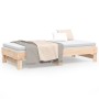 Sofá cama extraíble madera maciza de pino 2x(90x190) cm de vidaXL, Camas y somieres - Ref: Foro24-823389, Precio: 154,19 €, D...