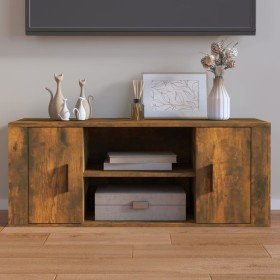 Mueble para TV madera contrachapada roble ahumado 100x35x40 cm en Muebles TV | Comprar online en Foru.es