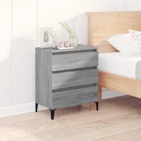 Aparador de madera contrachapada gris Sonoma 60x35x70 cm de vidaXL, Aparadores - Ref: Foro24-823054, Precio: 60,73 €, Descuen...