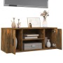 Mueble para TV madera contrachapada roble ahumado 100x35x40 cm en Muebles TV | Comprar online en Foru.es