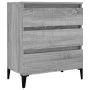 Sonoma Sideboard aus grauem Sperrholz 60x35x70 cm von vidaXL, Sideboards - Ref: Foro24-823054, Preis: 60,73 €, Rabatt: %