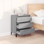 Aparador de madera contrachapada gris Sonoma 60x35x70 cm de vidaXL, Aparadores - Ref: Foro24-823054, Precio: 61,47 €, Descuen...