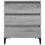 Sonoma Sideboard aus grauem Sperrholz 60x35x70 cm von vidaXL, Sideboards - Ref: Foro24-823054, Preis: 60,73 €, Rabatt: %