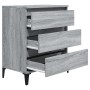 Aparador de madera contrachapada gris Sonoma 60x35x70 cm de vidaXL, Aparadores - Ref: Foro24-823054, Precio: 61,47 €, Descuen...