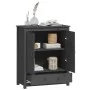 Aparador alto de madera maciza de pino gris 83x41,5x100 cm de vidaXL, Aparadores - Ref: Foro24-823516, Precio: 164,18 €, Desc...