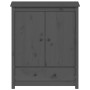 Aparador alto de madera maciza de pino gris 83x41,5x100 cm de vidaXL, Aparadores - Ref: Foro24-823516, Precio: 166,29 €, Desc...