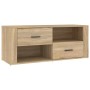 Mueble para TV madera contrachapada color roble 100x35x40 cm en Muebles TV | Comprar online en Foru.es