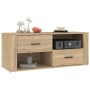 Mueble para TV madera contrachapada color roble 100x35x40 cm en Muebles TV | Comprar online en Foru.es