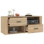 Mueble para TV madera contrachapada color roble 100x35x40 cm en Muebles TV | Comprar online en Foru.es