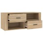 Mueble para TV madera contrachapada color roble 100x35x40 cm en Muebles TV | Comprar online en Foru.es