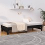 Sofá cama extraíble madera maciza de pino negro 2x(90x200) cm de vidaXL, Camas y somieres - Ref: Foro24-823383, Precio: 134,4...