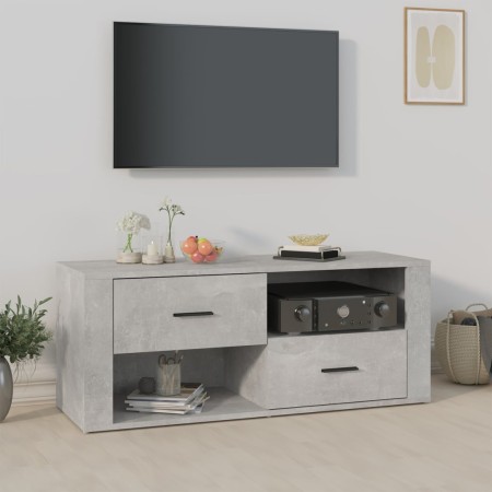 Mueble para TV contrachapada gris hormigón 100x35x40 cm en Muebles TV | Comprar online en Foru.es