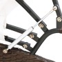 Tumbona con dosel de ratán sintético marrón de vidaXL, Camas para exteriores - Ref: Foro24-41831, Precio: 582,89 €, Descuento: %
