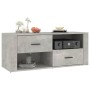 Mueble para TV contrachapada gris hormigón 100x35x40 cm en Muebles TV | Comprar online en Foru.es