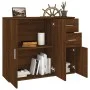 Aparador madera contrachapada roble marrón 91x29,5x75 cm de vidaXL, Aparadores - Ref: Foro24-823276, Precio: 94,33 €, Descuen...