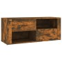 Mueble para TV madera contrachapada roble ahumado 100x35x40 cm en Muebles TV | Comprar online en Foru.es