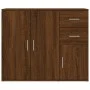 Aparador madera contrachapada roble marrón 91x29,5x75 cm de vidaXL, Aparadores - Ref: Foro24-823276, Precio: 94,33 €, Descuen...