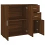 Aparador madera contrachapada roble marrón 91x29,5x75 cm de vidaXL, Aparadores - Ref: Foro24-823276, Precio: 94,33 €, Descuen...