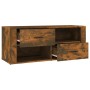 Mueble para TV madera contrachapada roble ahumado 100x35x40 cm en Muebles TV | Comprar online en Foru.es