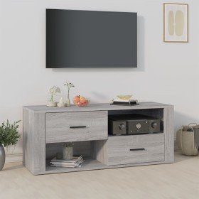 Mueble de TV madera contrachapada gris Sonoma 100x35x40 cm en Muebles TV | Comprar online en Foru.es