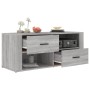 Mueble de TV madera contrachapada gris Sonoma 100x35x40 cm en Muebles TV | Comprar online en Foru.es