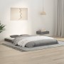 Estructura de cama madera maciza de pino gris 120x190 cm de vidaXL, Camas y somieres - Ref: Foro24-823476, Precio: 131,87 €, ...