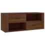 Mueble TV madera contrachapada color marrón roble 100x35x40 cm en Muebles TV | Comprar online en Foru.es
