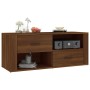 Mueble TV madera contrachapada color marrón roble 100x35x40 cm en Muebles TV | Comprar online en Foru.es