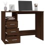 Escritorio con cajones contrachapada marrón roble 102x50x76 cm de vidaXL, Escritorios - Ref: Foro24-823039, Precio: 94,88 €, ...