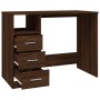 Escritorio con cajones contrachapada marrón roble 102x50x76 cm de vidaXL, Escritorios - Ref: Foro24-823039, Precio: 94,88 €, ...