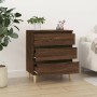 Aparador madera contrachapada marrón roble 60x35x70 cm de vidaXL, Aparadores - Ref: Foro24-823047, Precio: 58,82 €, Descuento: %