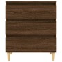 Aparador madera contrachapada marrón roble 60x35x70 cm de vidaXL, Aparadores - Ref: Foro24-823047, Precio: 58,82 €, Descuento: %