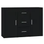 Black plywood sideboard 91x29.5x65 cm by vidaXL, Sideboards - Ref: Foro24-823343, Price: 81,80 €, Discount: %