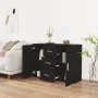 Black plywood sideboard 91x29.5x65 cm by vidaXL, Sideboards - Ref: Foro24-823343, Price: 81,80 €, Discount: %