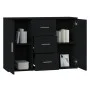 Black plywood sideboard 91x29.5x65 cm by vidaXL, Sideboards - Ref: Foro24-823343, Price: 81,80 €, Discount: %
