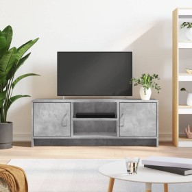 Mueble de TV madera de ingeniería gris hormigón 102x30x37,5 cm en Muebles TV | Comprar online en Foru.es